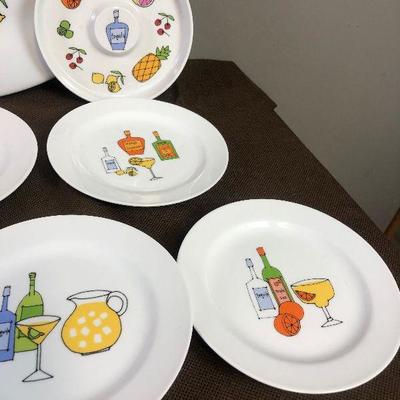 Lot #78 Hors d'oeuvres Platter,  Olive plate, small plates 
