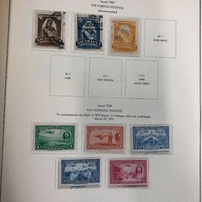 International Air Post Partially Filled Stamp Album 40+ partially filled pages.