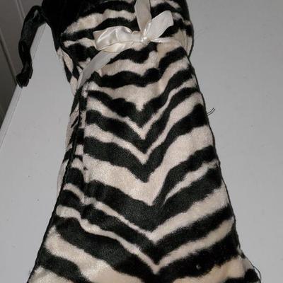 Zebra Print House Slippers