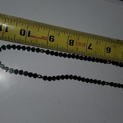 Hematite Heart Necklace