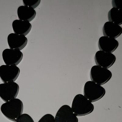 Hematite Heart Necklace