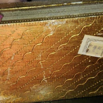 Gold Box with Jewelry 