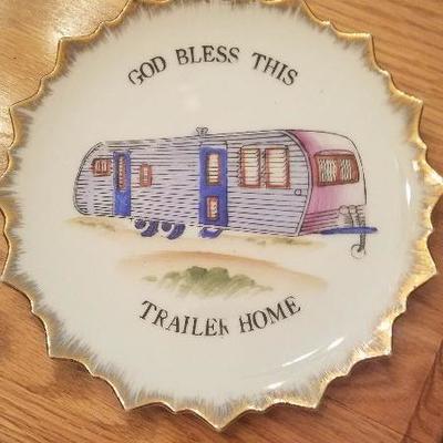 Bradley Exclusives Japan God Bless This Trailer Home Plate