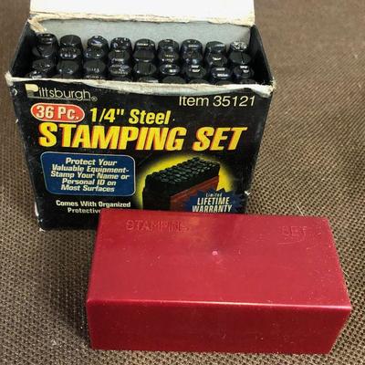 #152 1/4 inch steel stamping set 