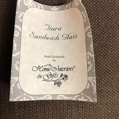 #154 Tiara Sandwich Glass Tumblers 