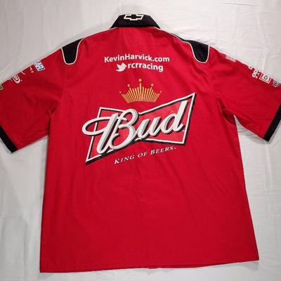 NASCAR JH Design Budweiser Pit Short Sleeve Shirt