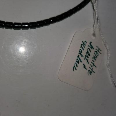 Heart Hematite Necklace