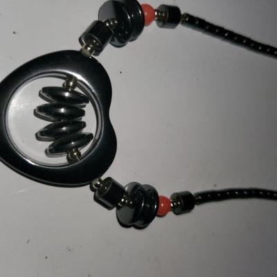 Heart Hematite Necklace
