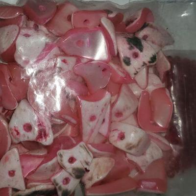 Pink Rock Beads