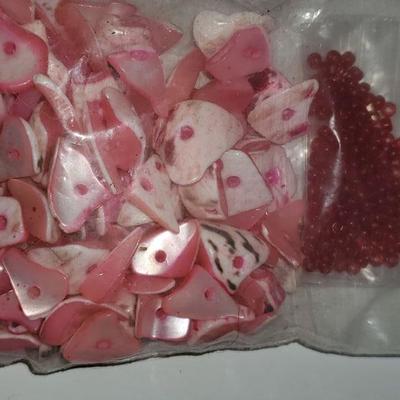 Pink Rock Beads