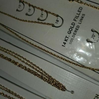 24" Gold tone chains