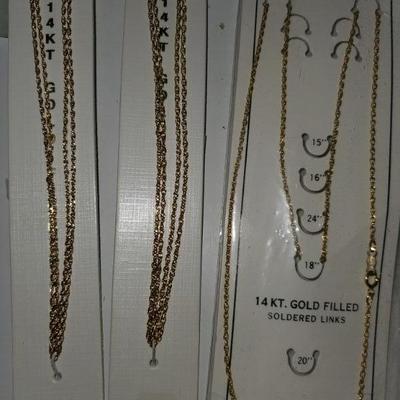 24" Gold tone chains