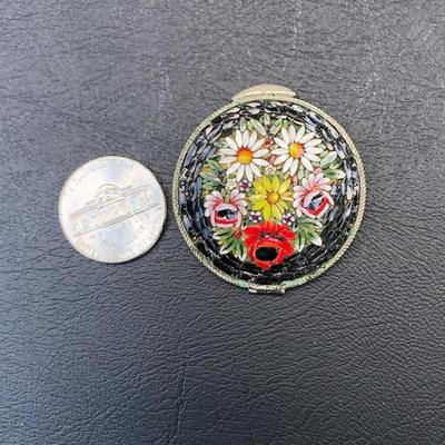 Intricate Micro Mosaic Floral Piece