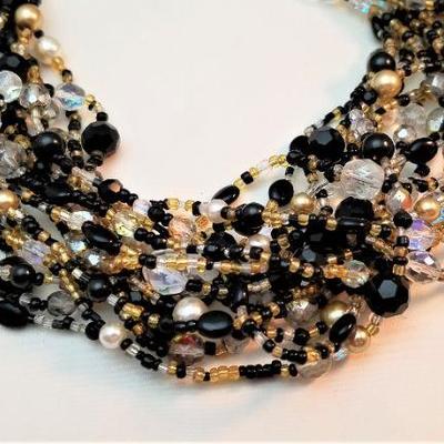 Lot #38  Joan Rivers Multi-Strand Glass Bead Necklace