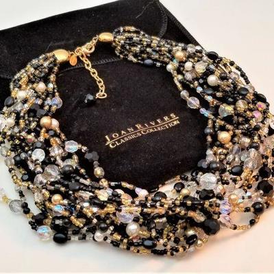 Lot #38  Joan Rivers Multi-Strand Glass Bead Necklace