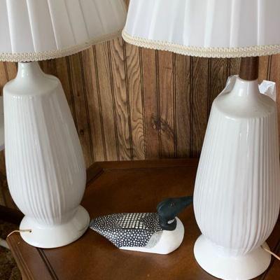 Matching pair of decorative lamps