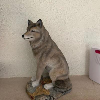 Ceramic Wolf sculpture 