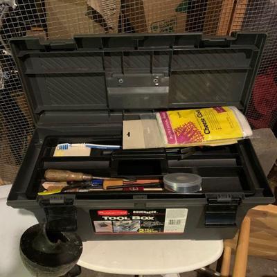 Handy tool box with misc tools
