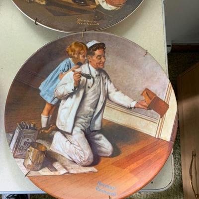 Norman Rockwell plate collection 8 plates