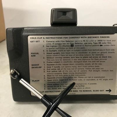 Polaroid Square Shooter Land Camera & Misc Camera Items