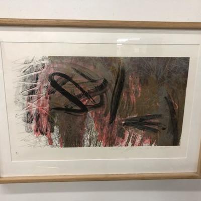Natalie Alper "December 1987" Colored 20"x26" Lithograph signed dated numbered.