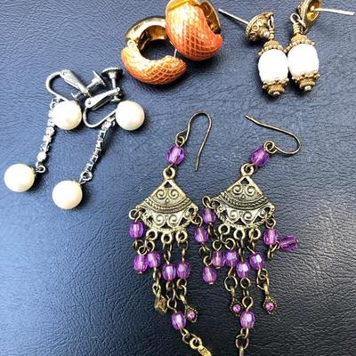 Lot of 4 Fashion Earrings