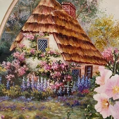 Large Violet Schwenig Colorful Floral Cottage Print
