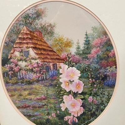 Large Violet Schwenig Colorful Floral Cottage Print
