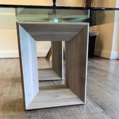 LOT#5: Glass Top Table