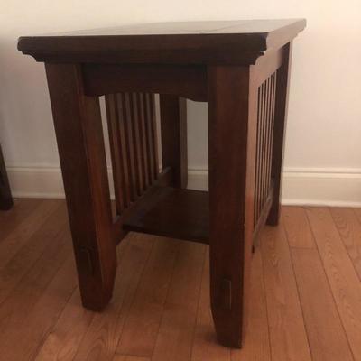 Lot 23 - Pair of Mission Style End Tables