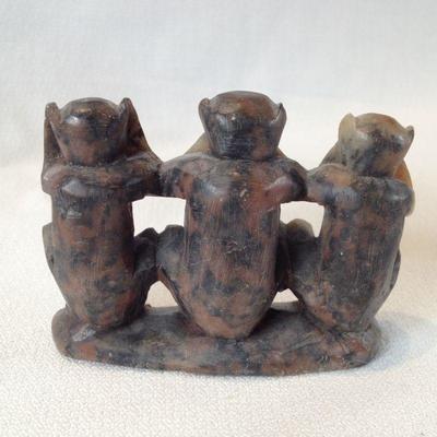 Soapstone Wisdom Monkeys