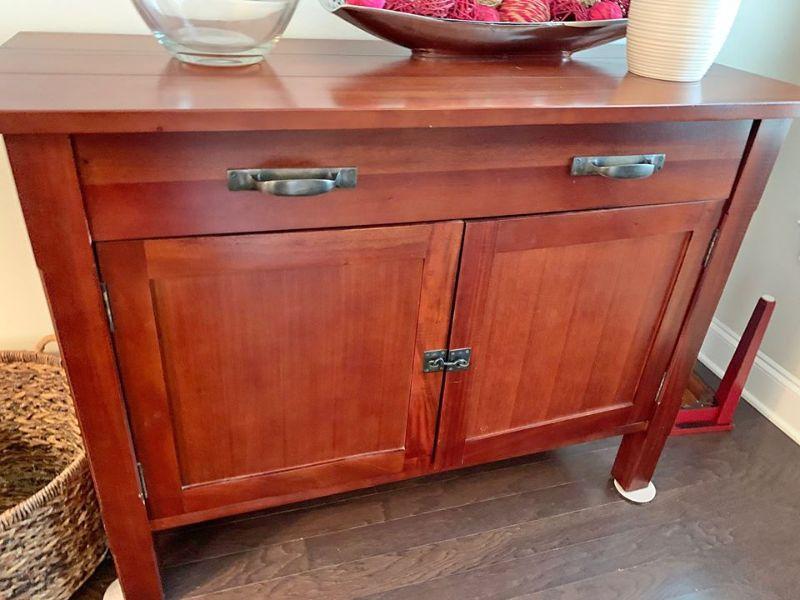 Crate and Barrell Mahogany Buffet