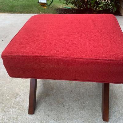 Red Ottoman/ Foot Stool
