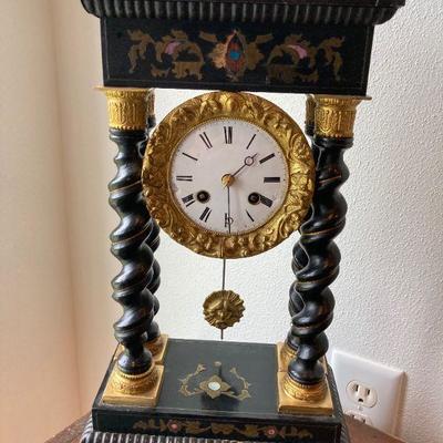 Lot #33 French pillar clock c. 1880