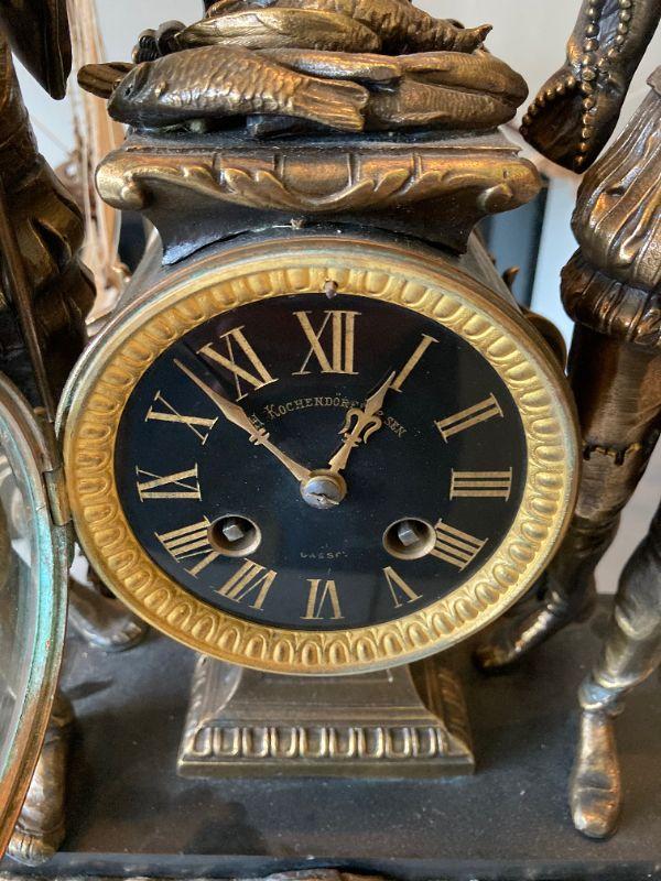 Lot 36 French statue clock