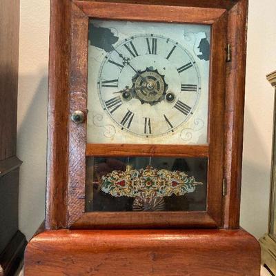 Lot #40  Ansonia cottage clock with alarm