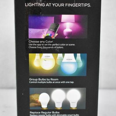 Merkury Innovations A21 Smart Light Bulb, 75W Color LED, 1-Pack - New