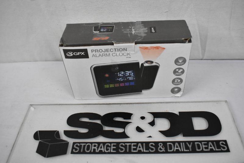 GPX Weather Alarm Clock with Time Projection, CP108B Open Box New