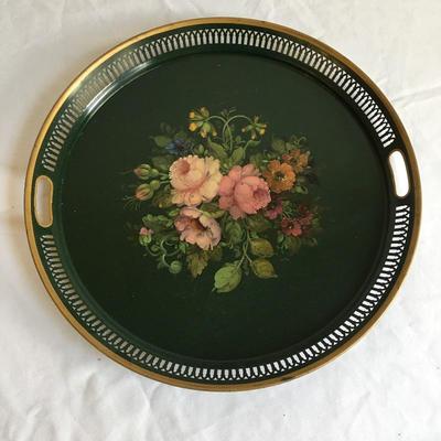 Lot 49 - Floral Hand Painted Trays & More