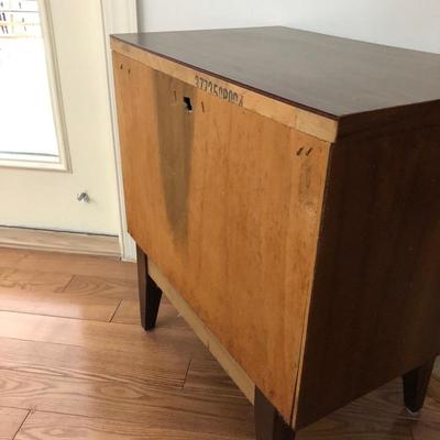 Lot 55 - MCM Side Table & Lamp