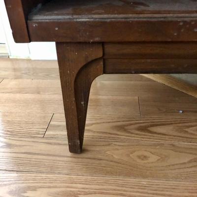 Lot 55 - MCM Side Table & Lamp