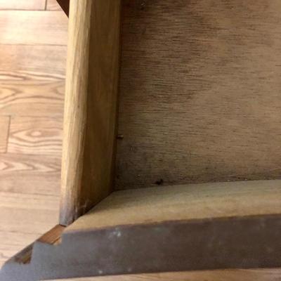 Lot 55 - MCM Side Table & Lamp