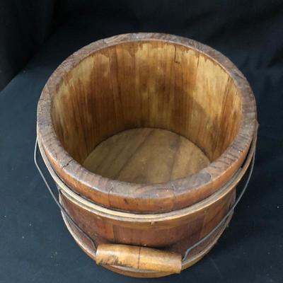 Lot 56 - Antique Wooden Pails and Trays