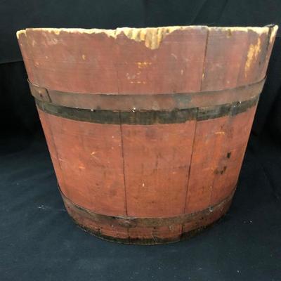 Lot 56 - Antique Wooden Pails and Trays