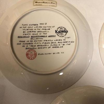 Limited Edition Rockwell's Rediscovered Women Collection Plates