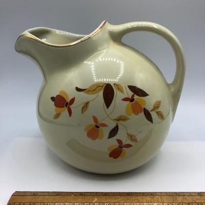 Hall's Pottery Autumn Leaf Water Pitcher