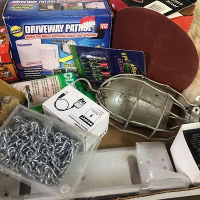 #188 Lot of Garage Items - Electrical, auto, utility 
