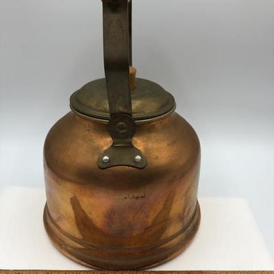 Copper and Brass Tea Kettle