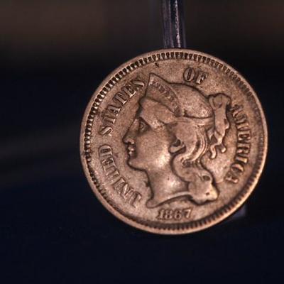 1867 Nickel 3 cent piece  35