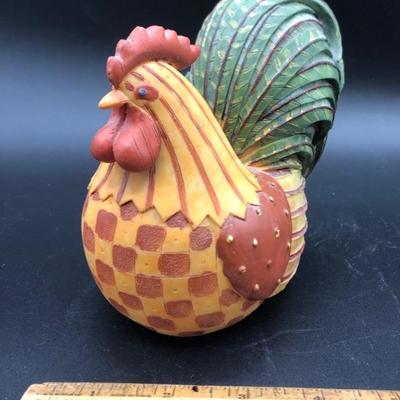 Colorful Rooster Figurine